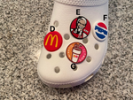 Fast Food Shoe charms